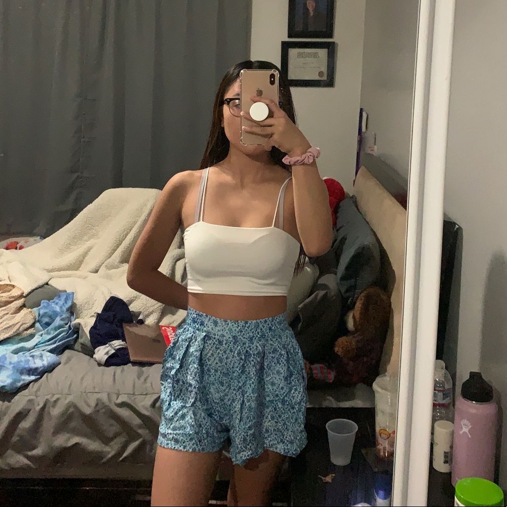 blue and white skort from Bethany mota collection